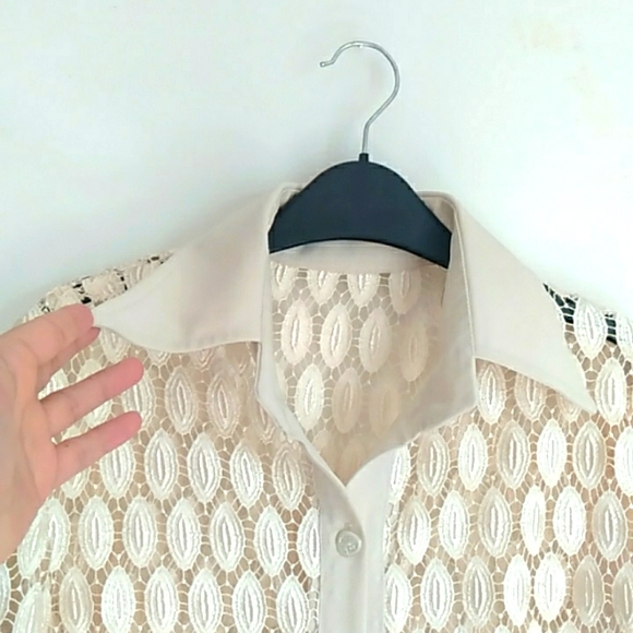 Button down transparent unique shirt or jacket - Picture 3 of 9